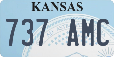 KS license plate 737AMC