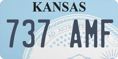 KS license plate 737AMF