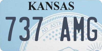 KS license plate 737AMG