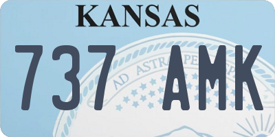 KS license plate 737AMK