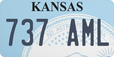 KS license plate 737AML