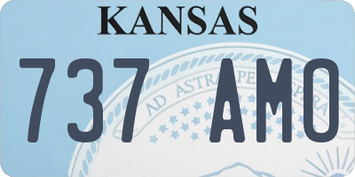 KS license plate 737AMO