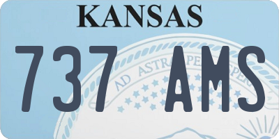 KS license plate 737AMS