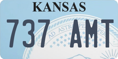 KS license plate 737AMT