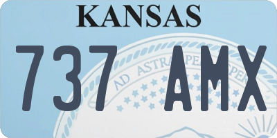KS license plate 737AMX