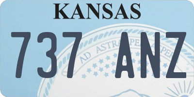 KS license plate 737ANZ