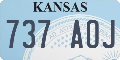 KS license plate 737AOJ