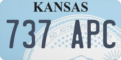 KS license plate 737APC