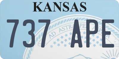 KS license plate 737APE