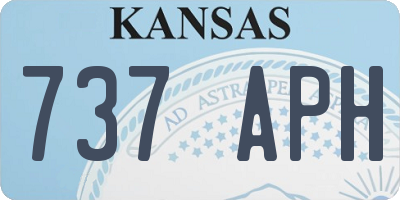 KS license plate 737APH