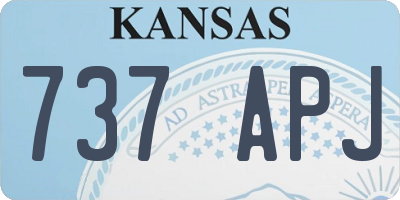 KS license plate 737APJ