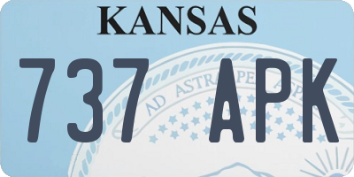 KS license plate 737APK