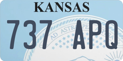 KS license plate 737APQ