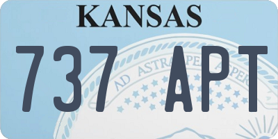 KS license plate 737APT