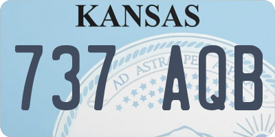 KS license plate 737AQB