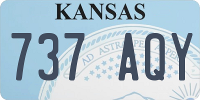 KS license plate 737AQY