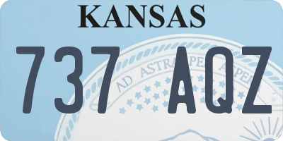 KS license plate 737AQZ