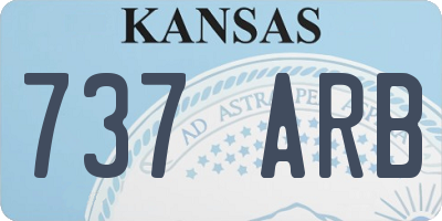 KS license plate 737ARB