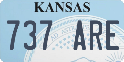 KS license plate 737ARE