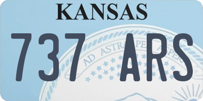 KS license plate 737ARS