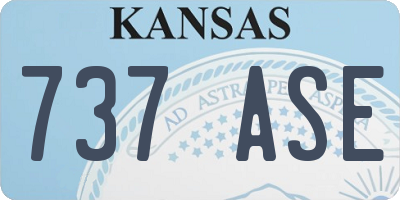 KS license plate 737ASE