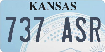 KS license plate 737ASR