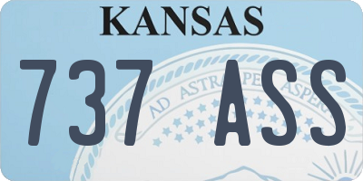 KS license plate 737ASS