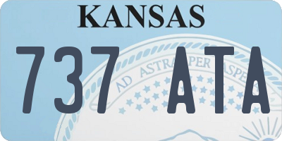 KS license plate 737ATA