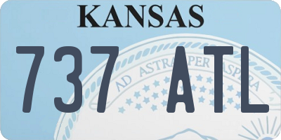 KS license plate 737ATL