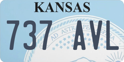 KS license plate 737AVL