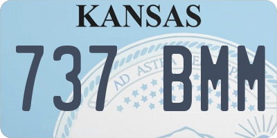 KS license plate 737BMM