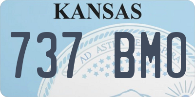 KS license plate 737BMO