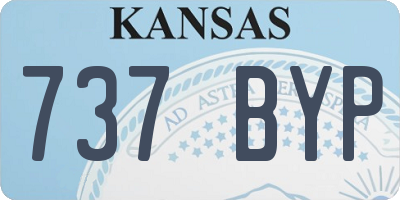 KS license plate 737BYP