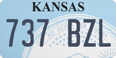 KS license plate 737BZL