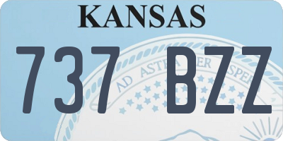 KS license plate 737BZZ