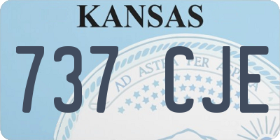 KS license plate 737CJE