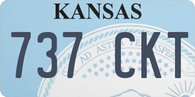 KS license plate 737CKT