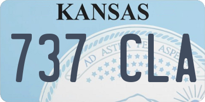 KS license plate 737CLA