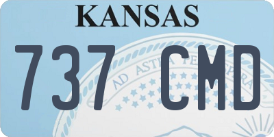 KS license plate 737CMD
