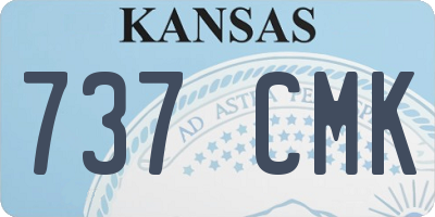 KS license plate 737CMK