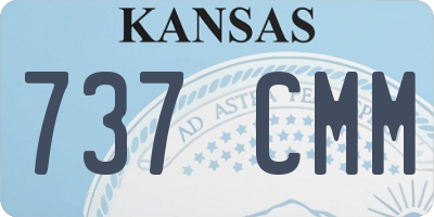 KS license plate 737CMM