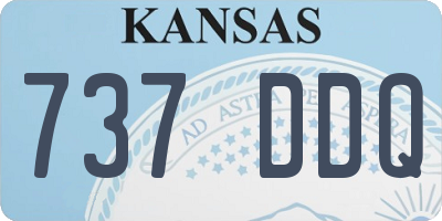 KS license plate 737DDQ