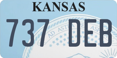 KS license plate 737DEB