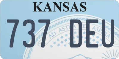 KS license plate 737DEU
