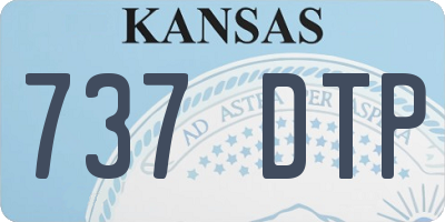 KS license plate 737DTP