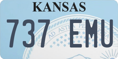 KS license plate 737EMU