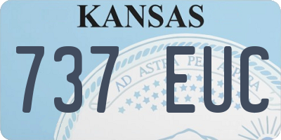 KS license plate 737EUC