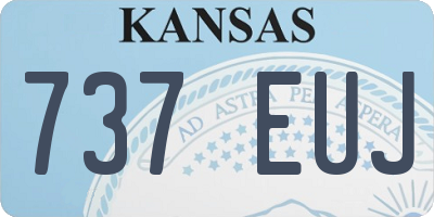 KS license plate 737EUJ