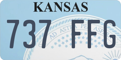 KS license plate 737FFG