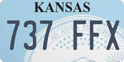 KS license plate 737FFX